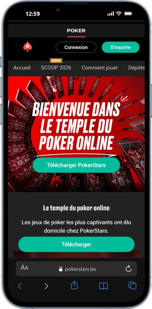 PokerStars casino en ligne Belgique